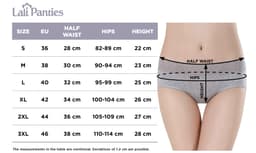 Lali csipkés menstruációs bugyi - piros - Lalipanties_chart_ENG_jun19-2048x1221