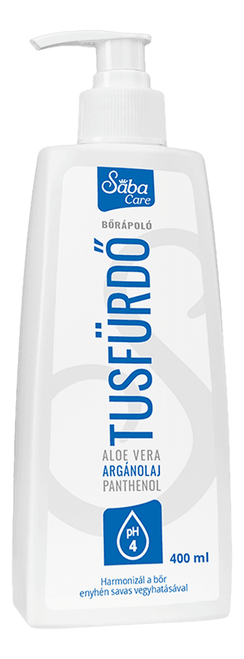 SÁBA CARE bőrápoló tusfürdő friss illattal (női/férfi) - NEW22_Tusfurdo_borbarat_WS_400ML